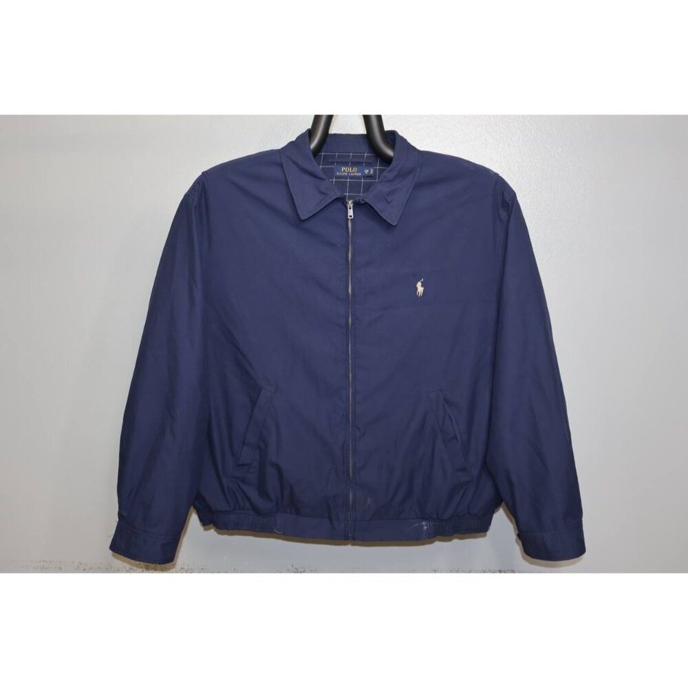 Polo Ralph Lauren Harrington Classic Navy Zip Jacket Size XXL Big 2XLB